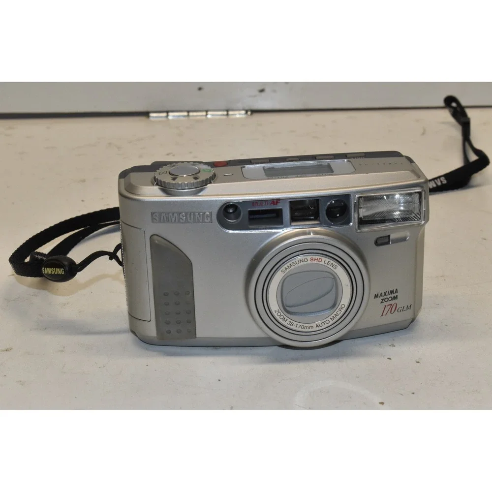 Samsung Maxima Zoom 170 GLM Film Camera Silver 38-170mm Lens Panorama